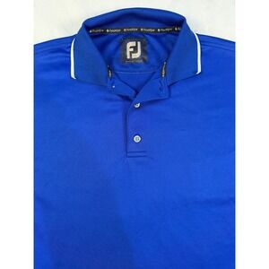 FootJoy FJ Men's Royal Blue Golf Polo Shirt Short‎ Sleeve Size XL
